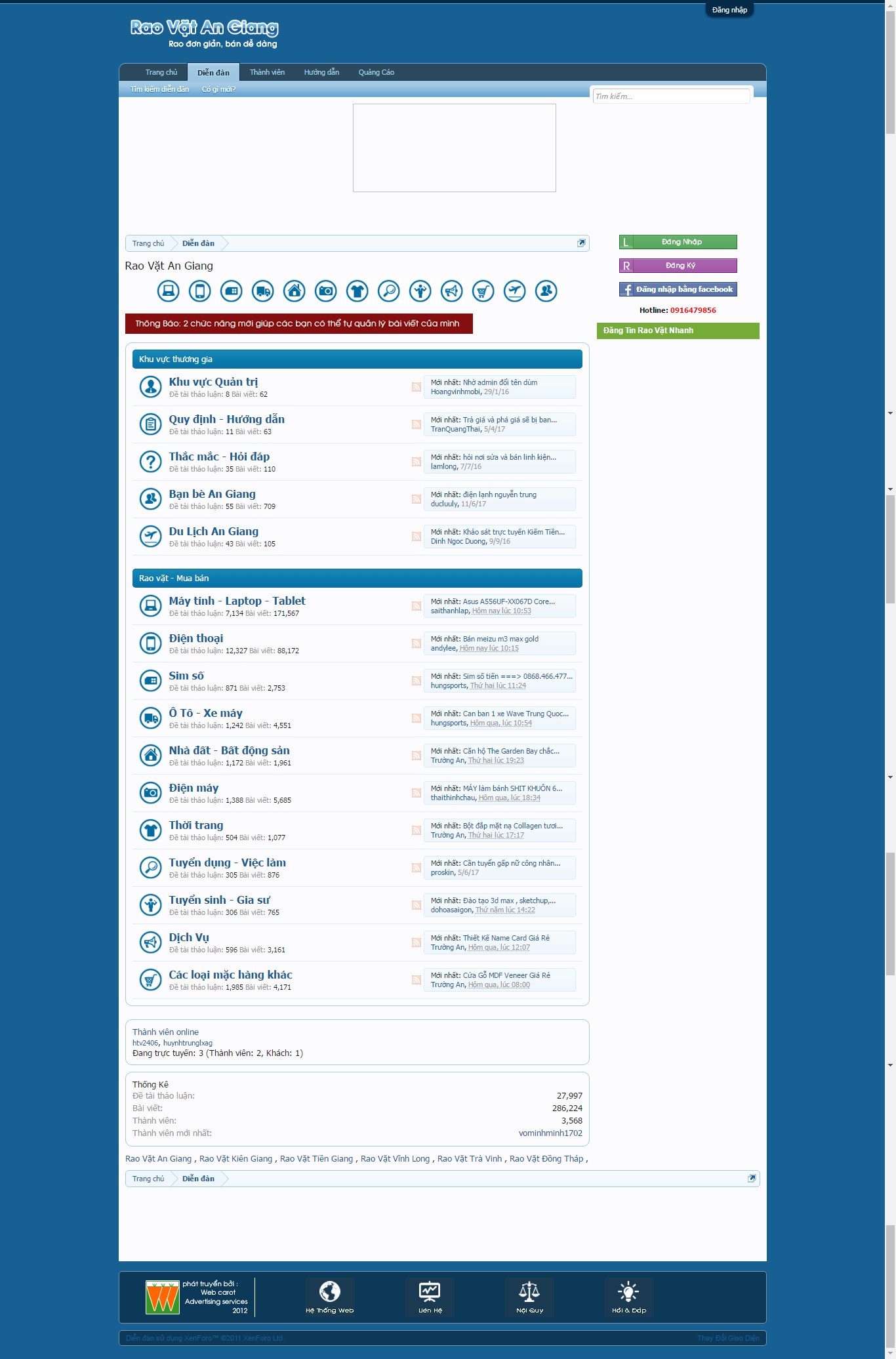 Thiết kế website rao vặt An Giang đẹp, chuyên nghiệp chuẩn SEO